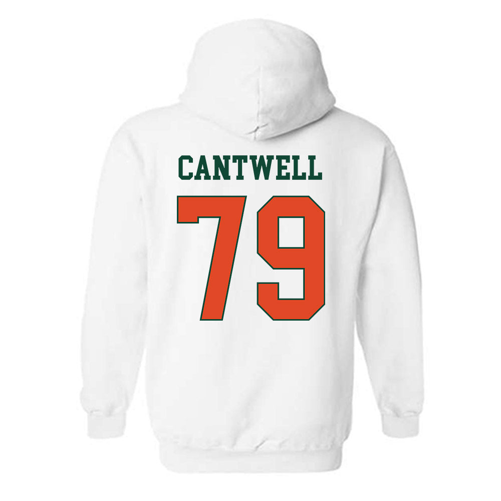 Miami - NCAA Football : Jackson Cantwell - Classic Shersey Hooded Sweatshirt-1