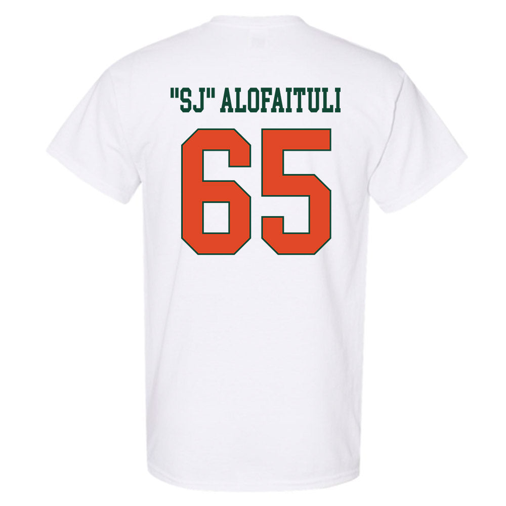 Miami - NCAA Football : Seuseu "SJ" Alofaituli - Classic Shersey T-Shirt-1
