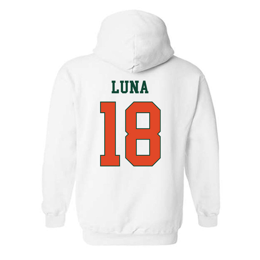 Miami - NCAA Football : Riply Luna - Classic Shersey Hooded Sweatshirt-1