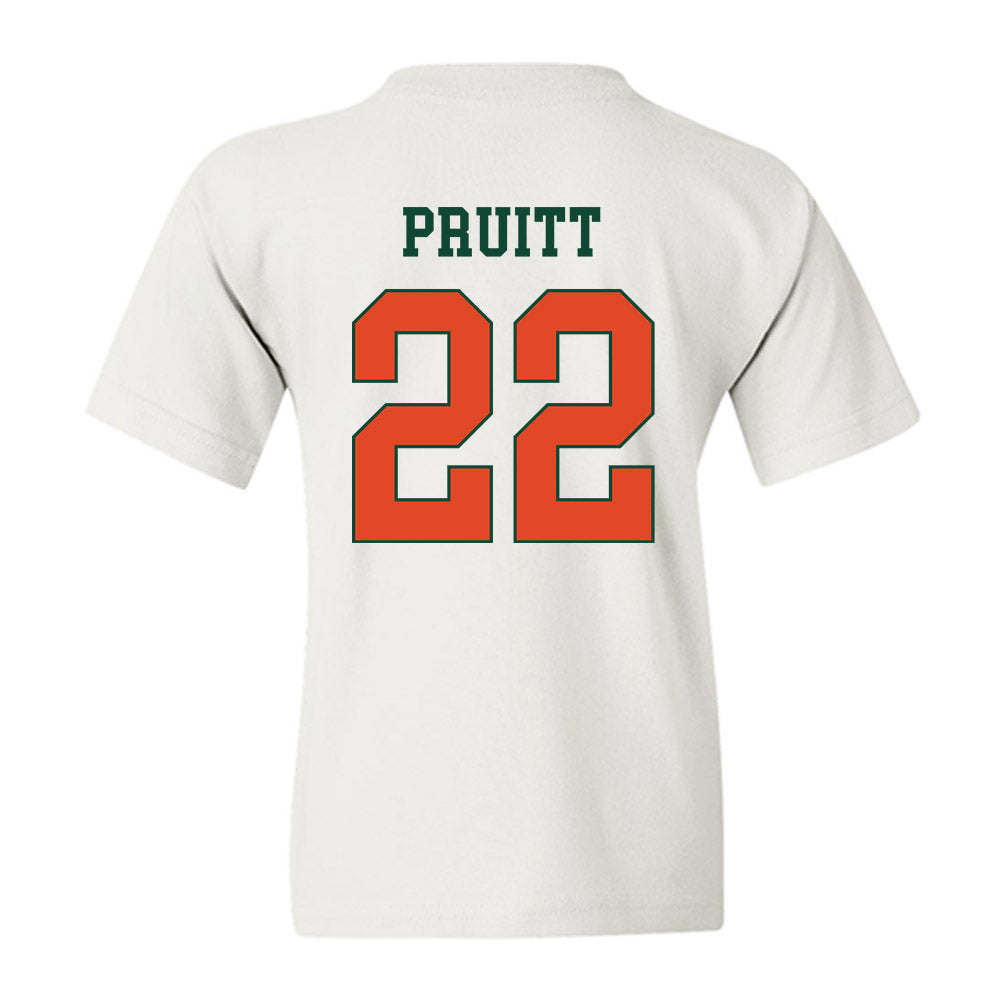 Miami - NCAA Football : Cam Pruitt - Classic Shersey Youth T-Shirt-1