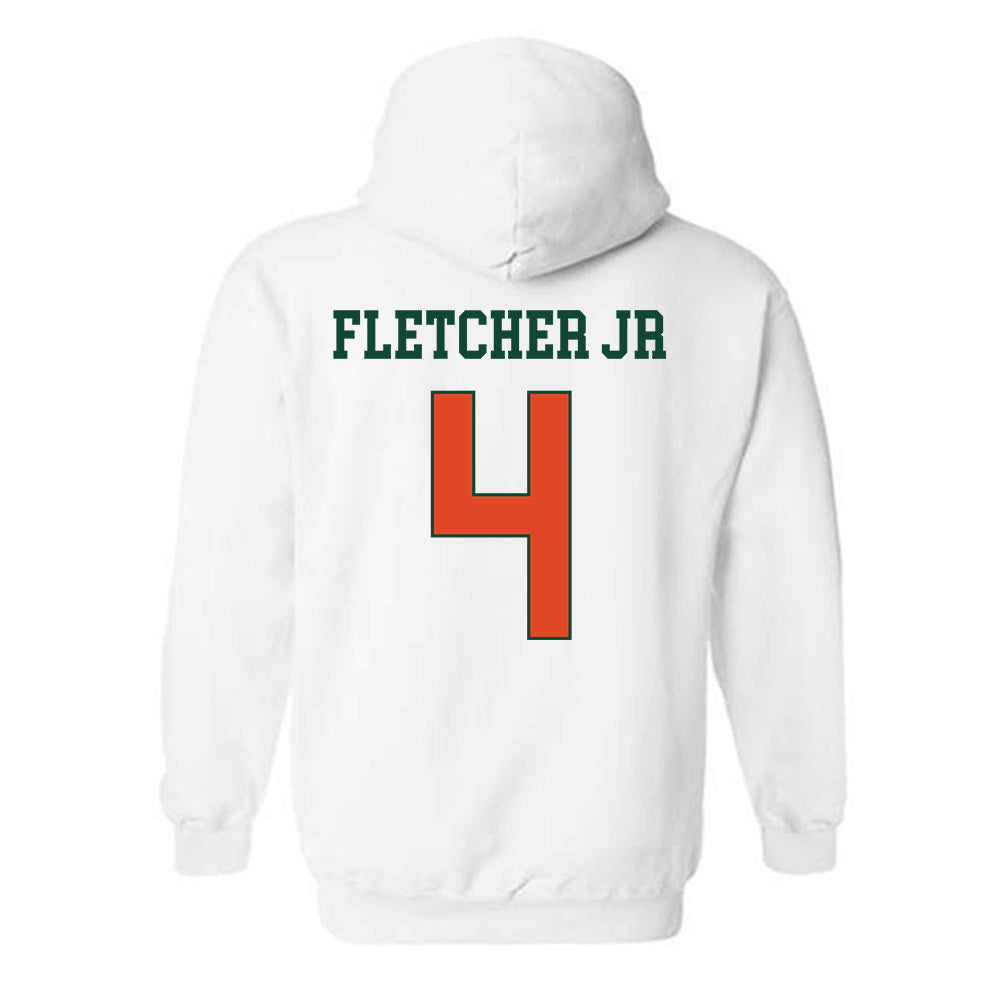 Miami - NCAA Football : Mark Fletcher Jr - Classic Shersey Hooded Sweatshirt-1
