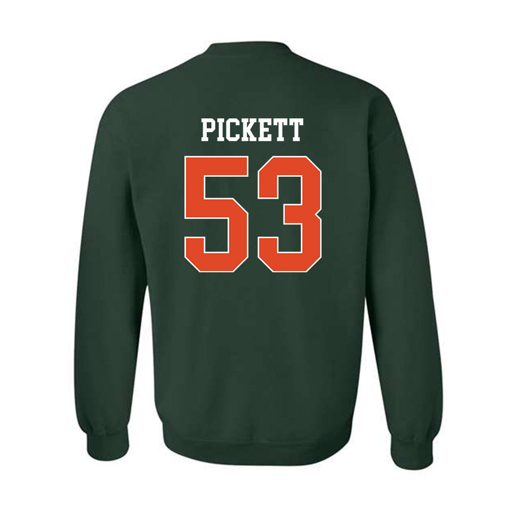 Miami - NCAA Football : Canon Pickett - Classic Shersey Crewneck Sweatshirt-1