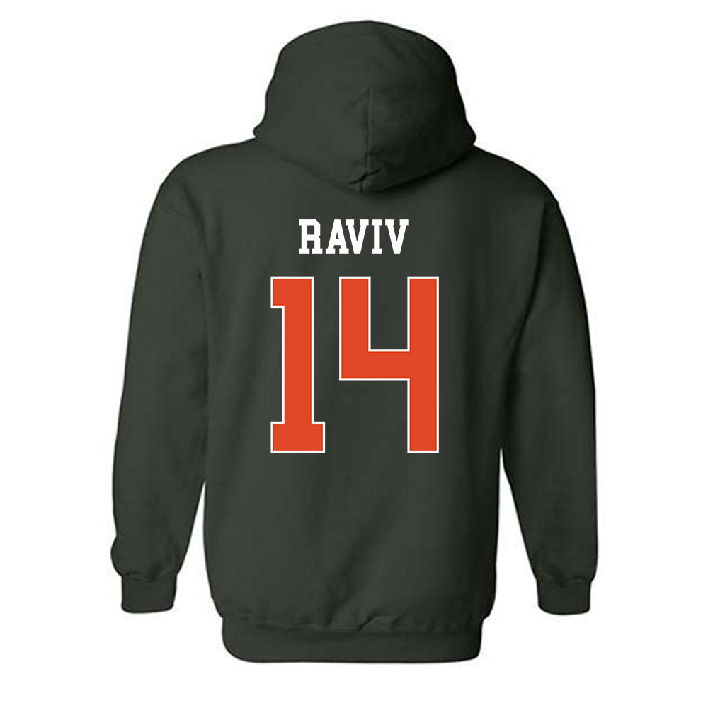 Miami - NCAA Women's Basketball : Gal Raviv - Classic Shersey Hooded Sweatshirt-1