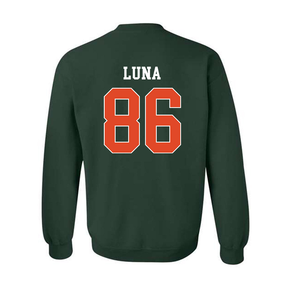 Miami - NCAA Football : Kolby Luna - Classic Shersey Crewneck Sweatshirt-1