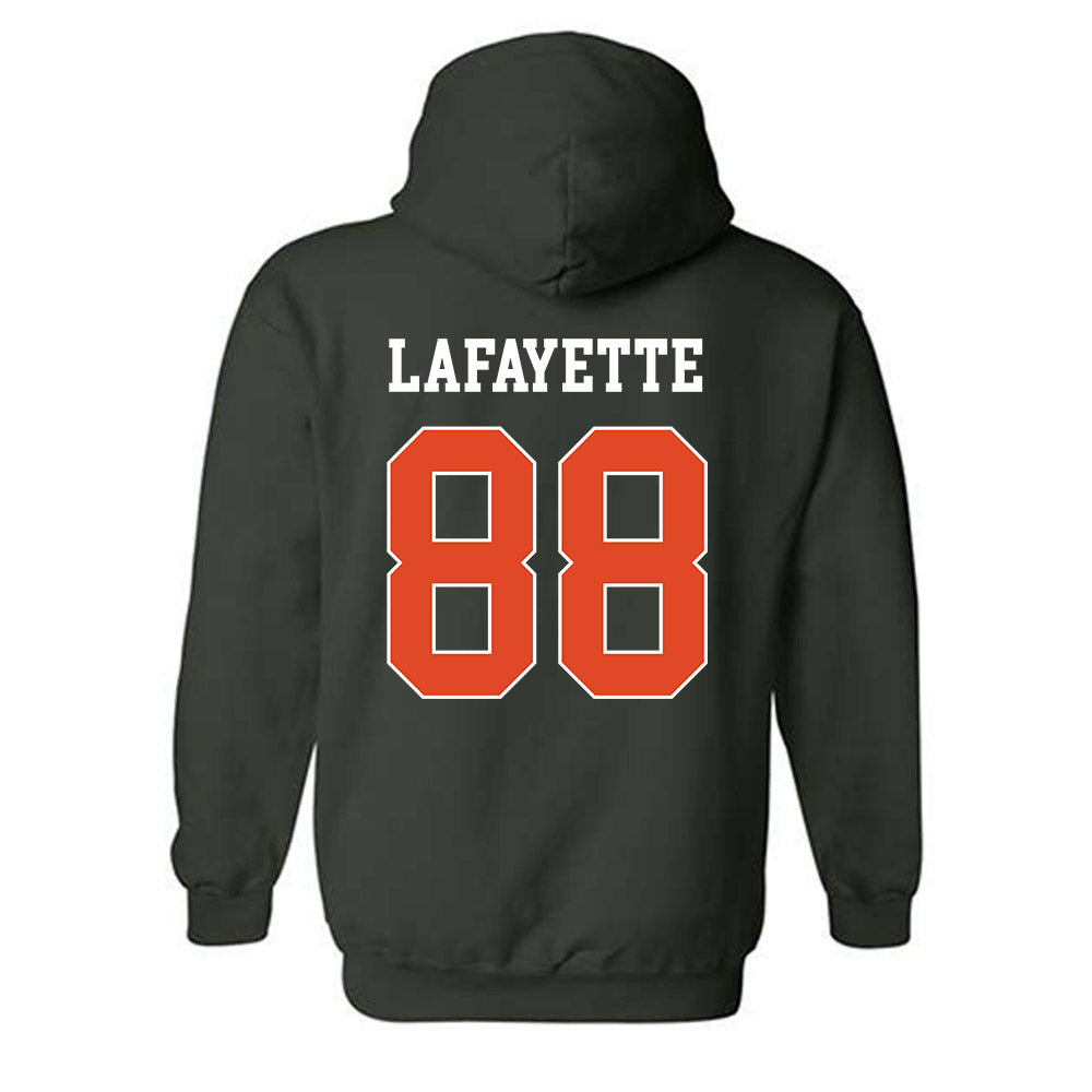 Miami - NCAA Football : DeAnthony Lafayette - Classic Shersey Hooded Sweatshirt-1