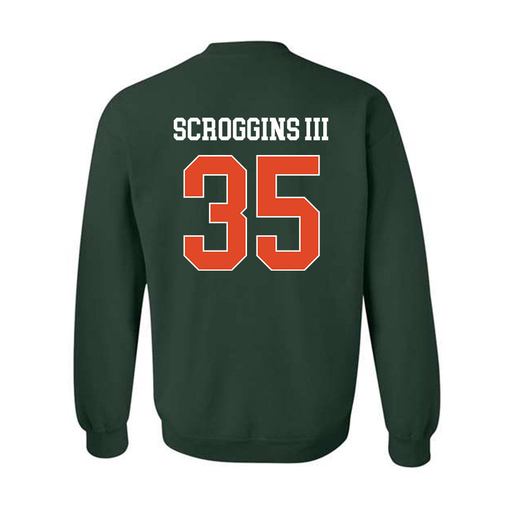 Miami - NCAA Football : Herbert Scroggins III - Classic Shersey Crewneck Sweatshirt-1