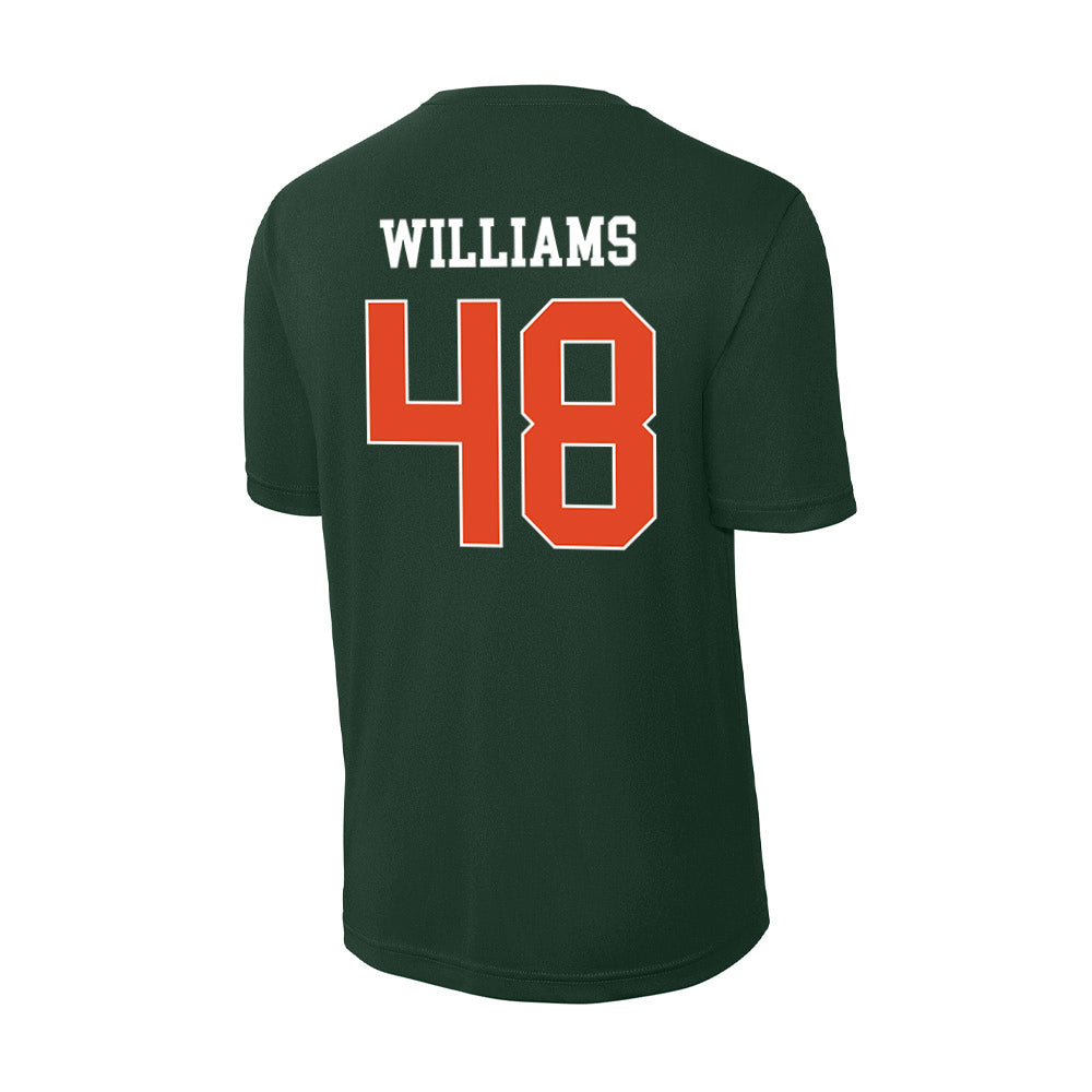 Miami - NCAA Football : Andres Williams - Classic Shersey Activewear T-Shirt-1