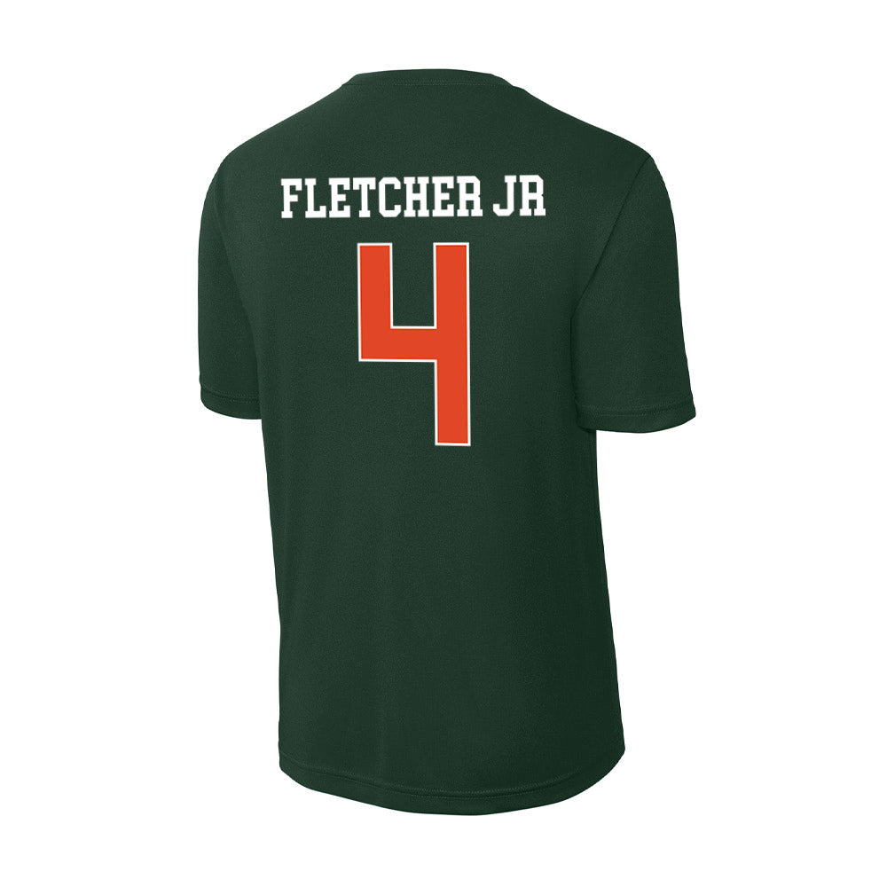 Miami - NCAA Football : Mark Fletcher Jr - Classic Shersey Activewear T-Shirt-1