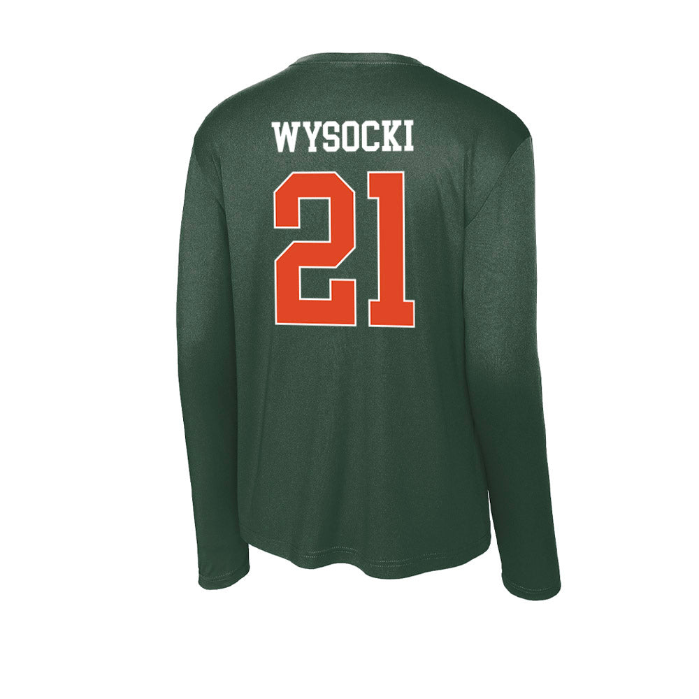Miami - NCAA Women's Soccer : Carlie Wysocki - Classic Shersey Activewear Long Sleeve T-Shirt-1