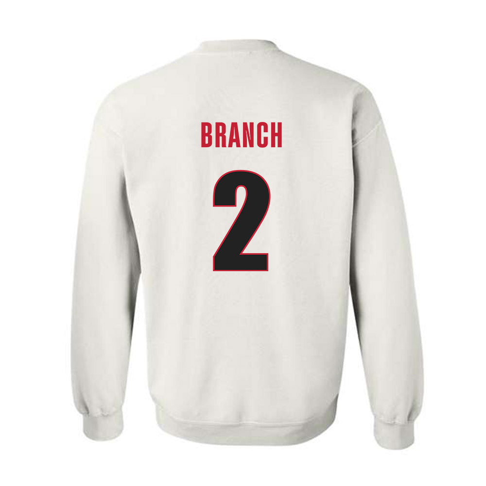 Georgia - NCAA Football : Zion Branch - Classic Shersey Crewneck Sweatshirt-1