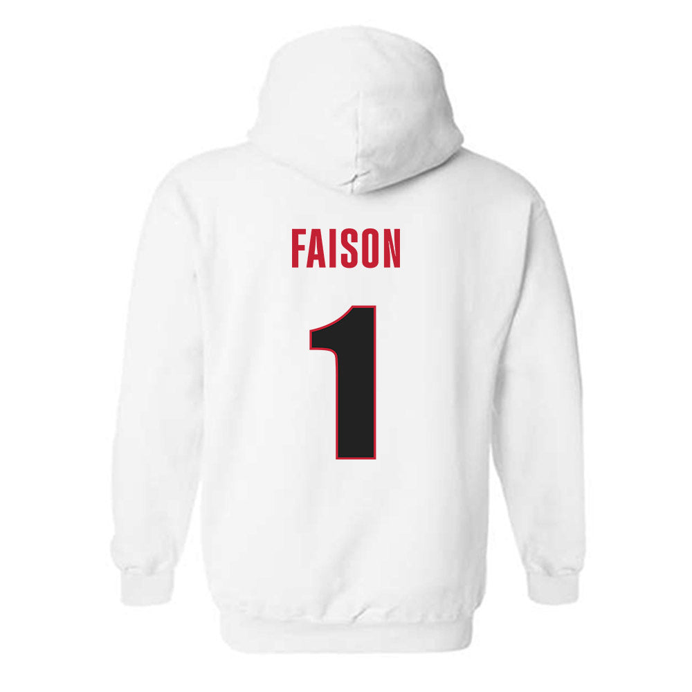Georgia - NCAA Women's Basketball : Jocelyn Faison - Classic Shersey Hooded Sweatshirt-1