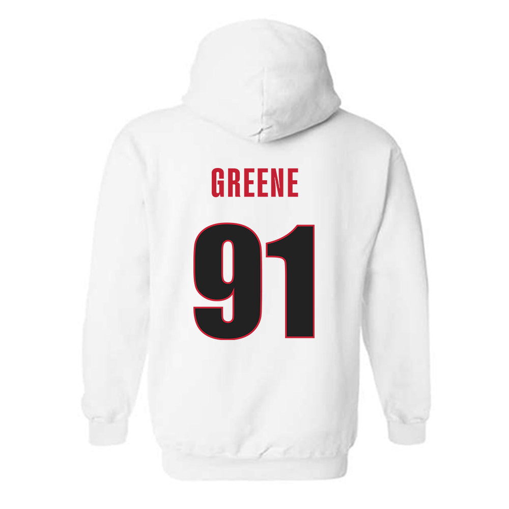Georgia - NCAA Football : Justin Greene - Classic Shersey Hooded Sweatshirt-1