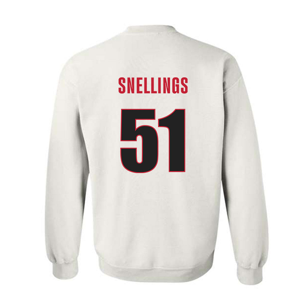 Georgia - NCAA Football : Will Snellings - Classic Shersey Crewneck Sweatshirt-1