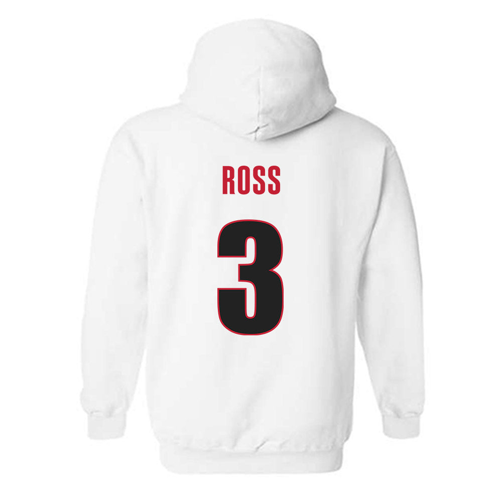 Georgia - NCAA Men's Basketball : Jordan Ross - Classic Shersey Hooded Sweatshirt-1