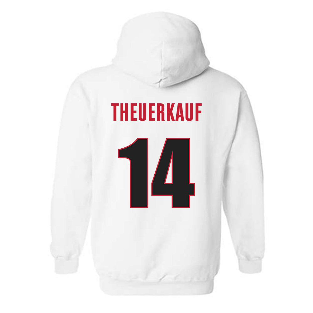Georgia - NCAA Women's Basketball : Rylie Theuerkauf - Classic Shersey Hooded Sweatshirt-1