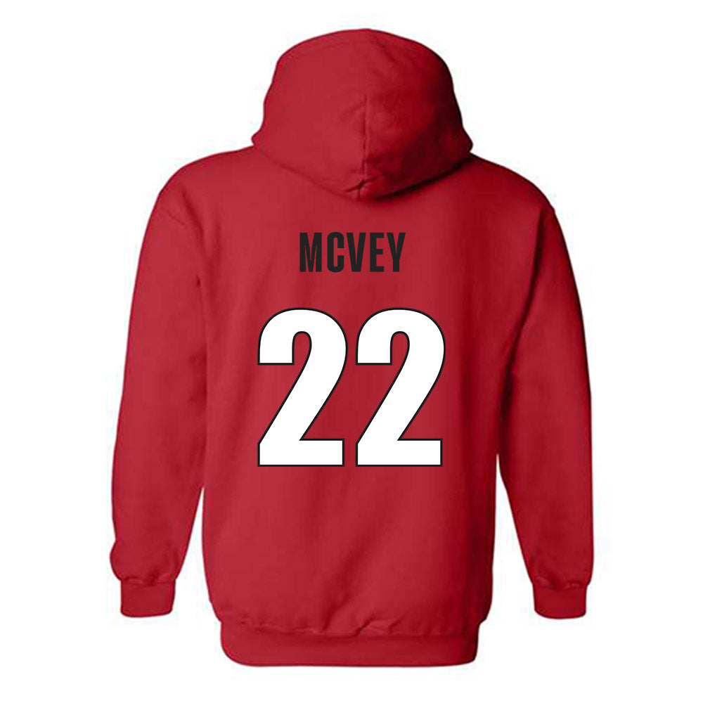 Georgia - NCAA Men's Basketball : Jackson McVey - Classic Shersey Hooded Sweatshirt-1