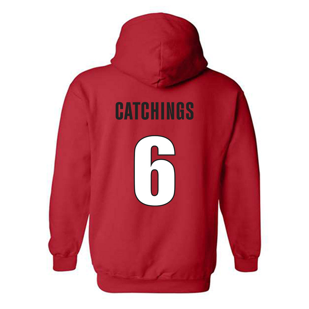 Georgia - NCAA Men's Basketball : Kanon Catchings - Classic Shersey Hooded Sweatshirt-1