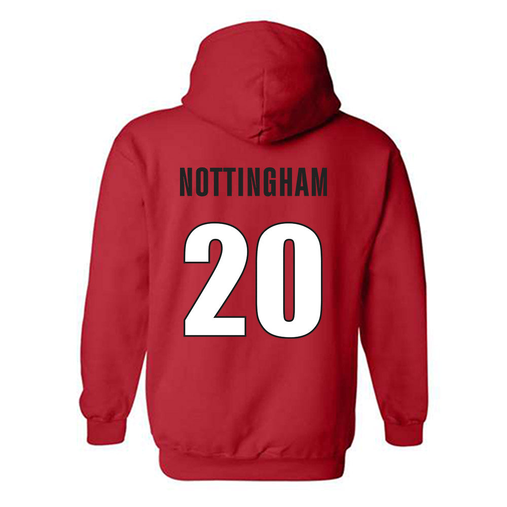 Georgia - NCAA Baseball : Joe Nottingham - Classic Shersey Hooded Sweatshirt-1