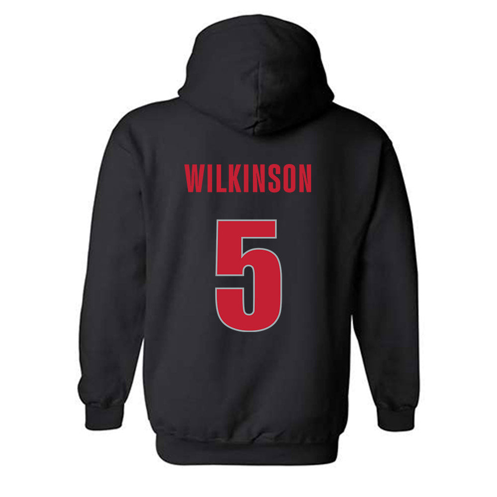 Georgia - NCAA Men's Basketball : Jeremiah Wilkinson - Classic Shersey Hooded Sweatshirt-1