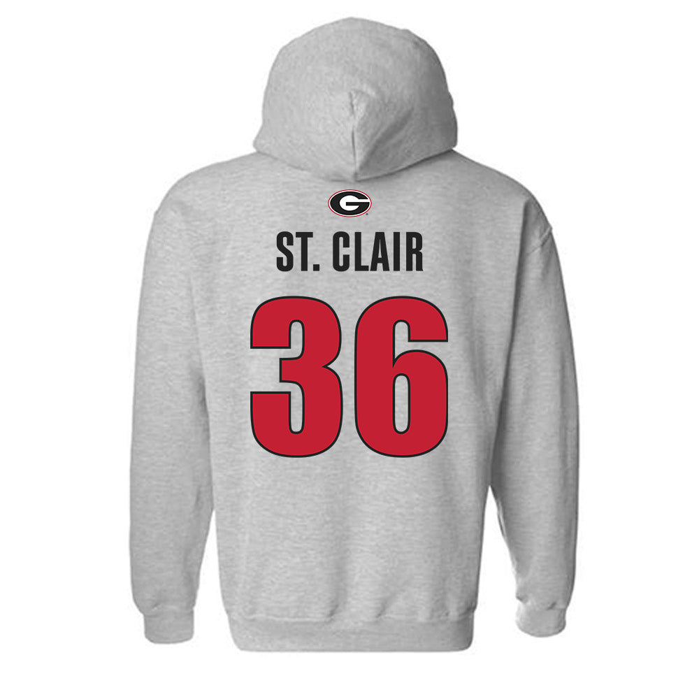 Georgia - NCAA Football : Jackson St. Clair - Classic Shersey Hooded Sweatshirt-1