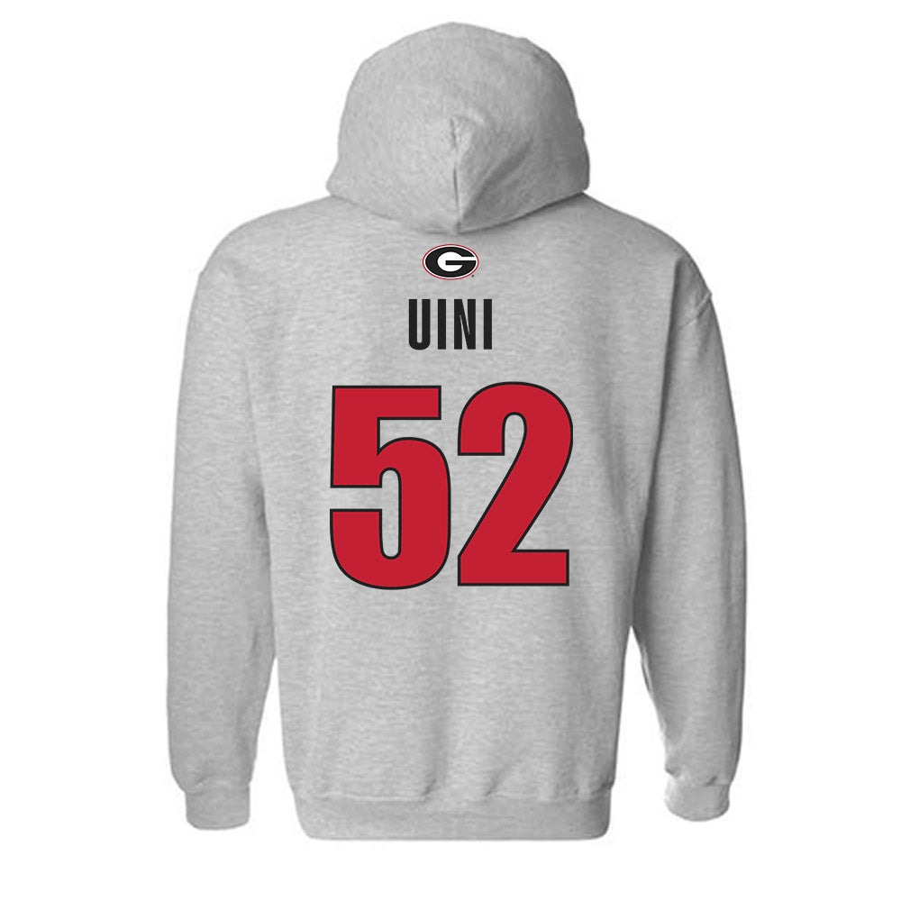 Georgia - NCAA Football : Michael Uini - Classic Shersey Hooded Sweatshirt-1