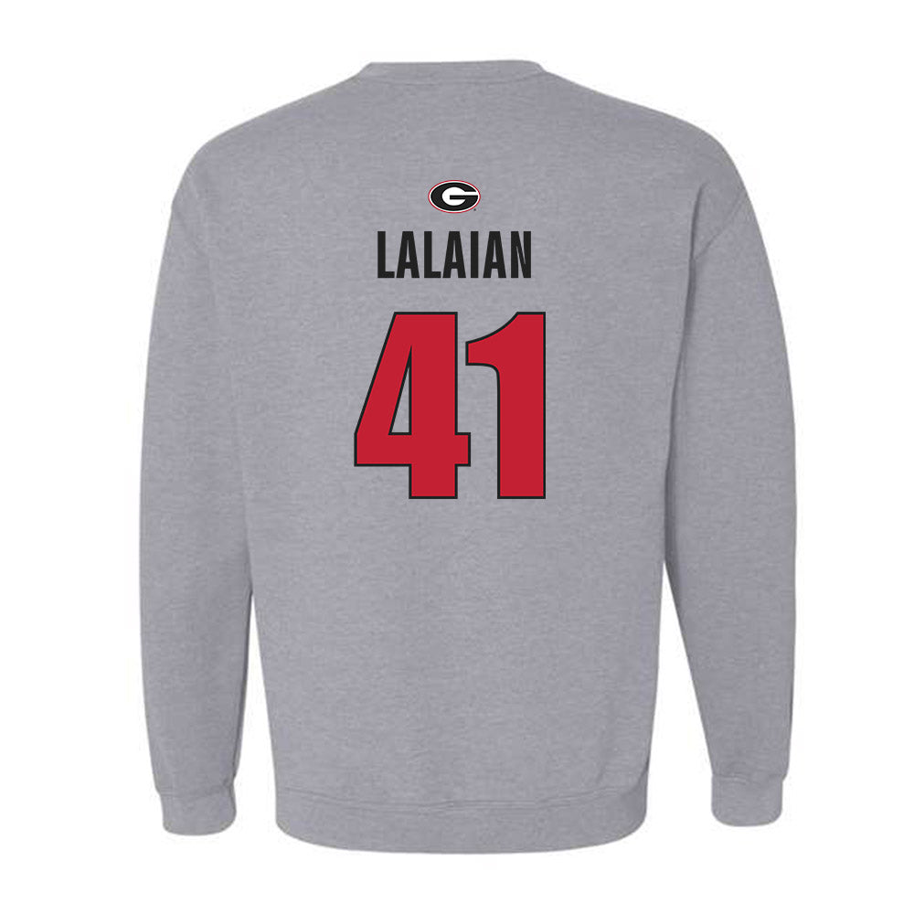 Georgia - NCAA Football : David Lalaian - Classic Shersey Crewneck Sweatshirt-1