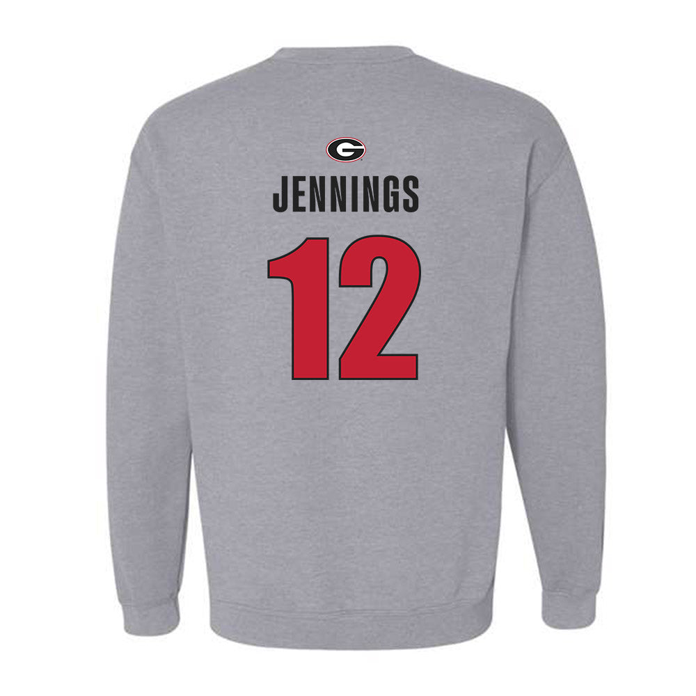 Georgia - NCAA Men's Basketball : Markel Jennings - Classic Shersey Crewneck Sweatshirt-1