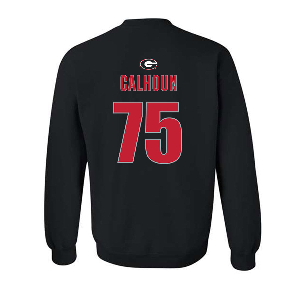 Georgia - NCAA Football : Daniel Calhoun - Classic Shersey Crewneck Sweatshirt-1