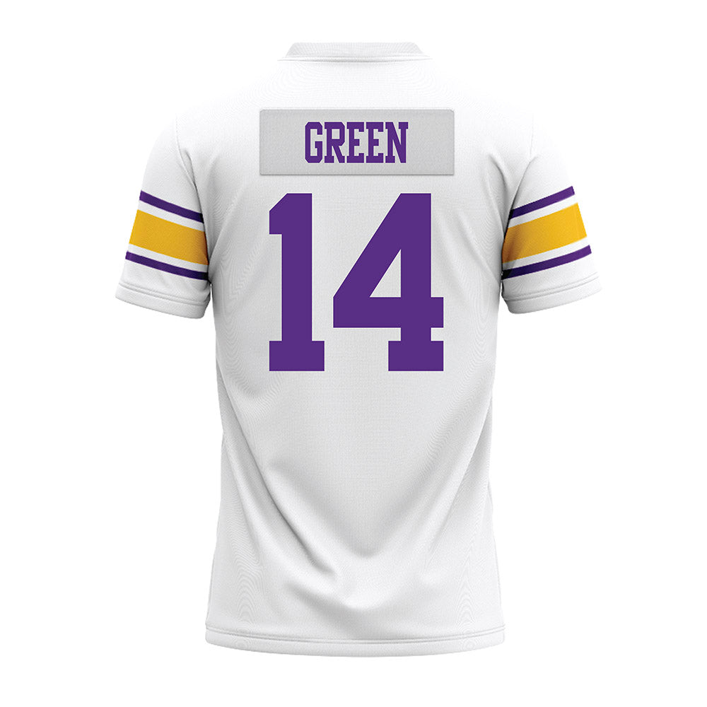 LSU - NCAA Football : Trey'Dez Green - White Premium Football Jersey-1