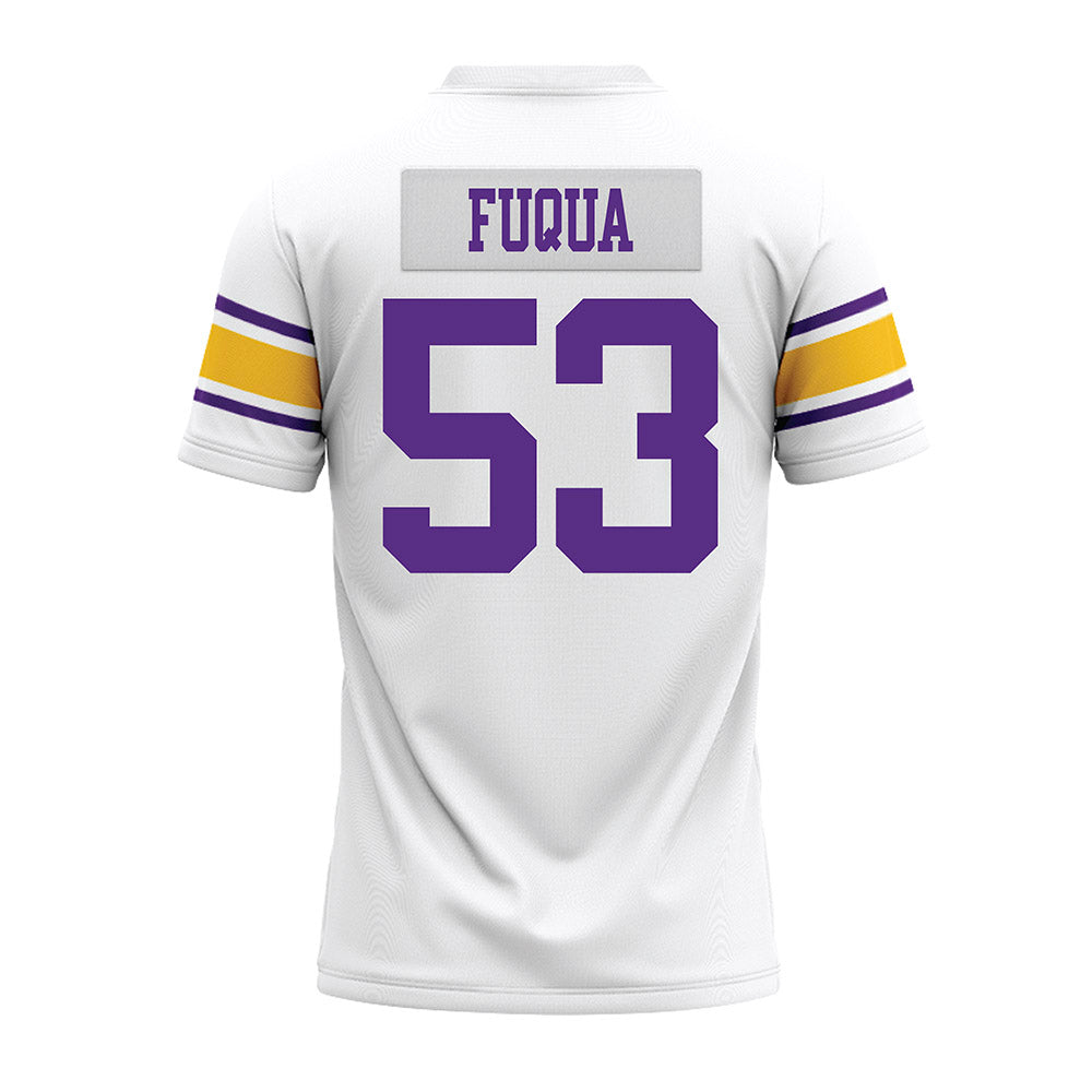 LSU - NCAA Football : Hayes Fuqua - White Premium Football Jersey-1