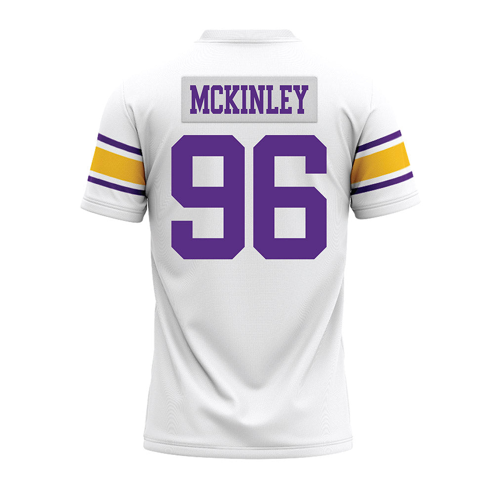 LSU - NCAA Football : Dominick McKinley - White Premium Football Jersey-1