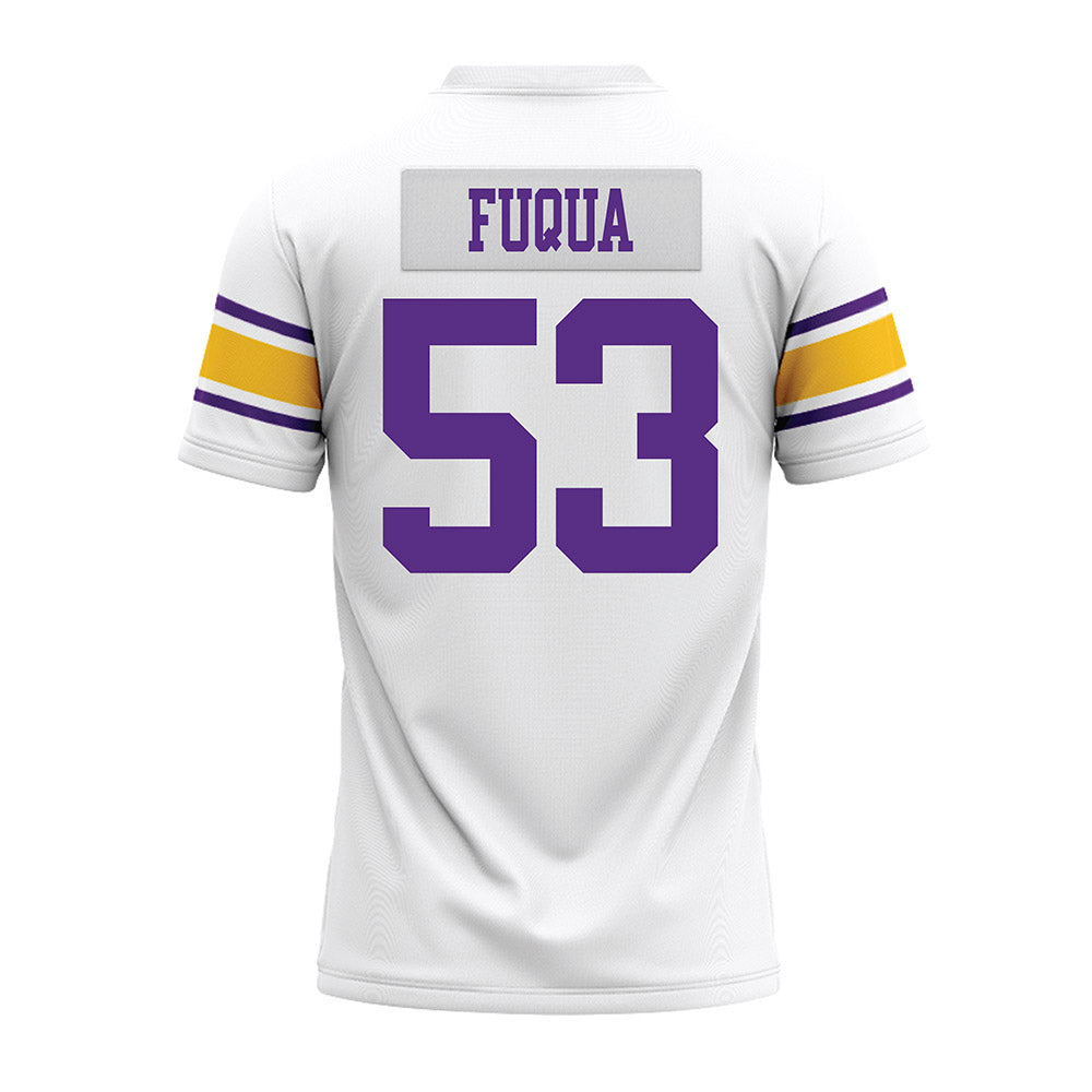 LSU - NCAA Football : Hayes Fuqua - White Premium Football Jersey-1