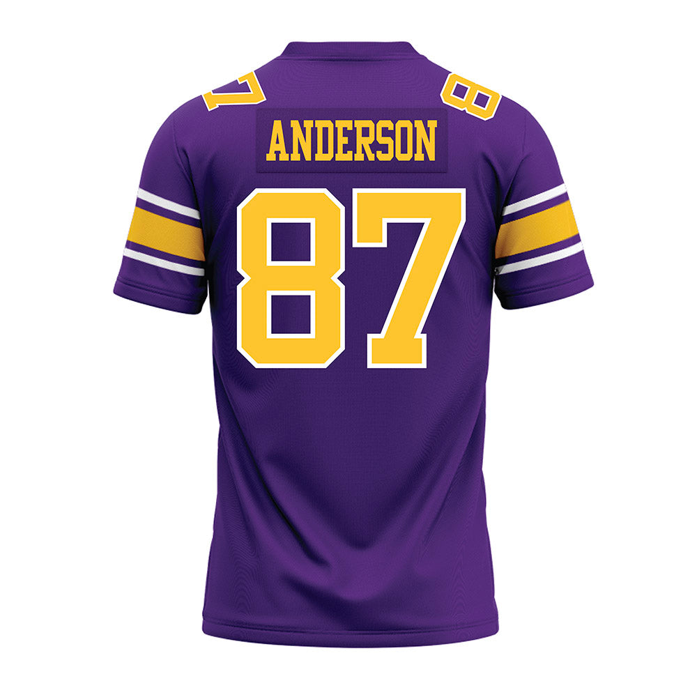 LSU - NCAA Football : JC Anderson - Purple Premium Football Jersey-1