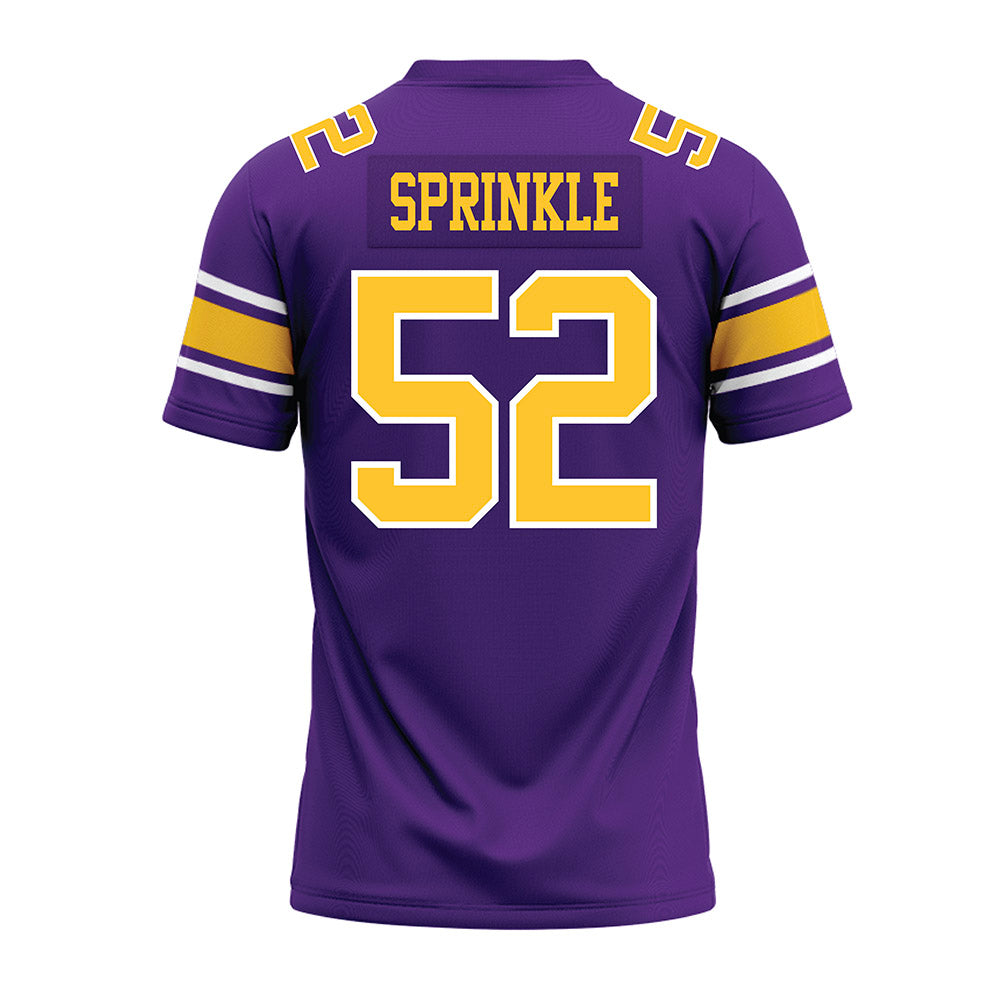 LSU - NCAA Football : Jaquan Sprinkle - Purple Premium Football Jersey-1