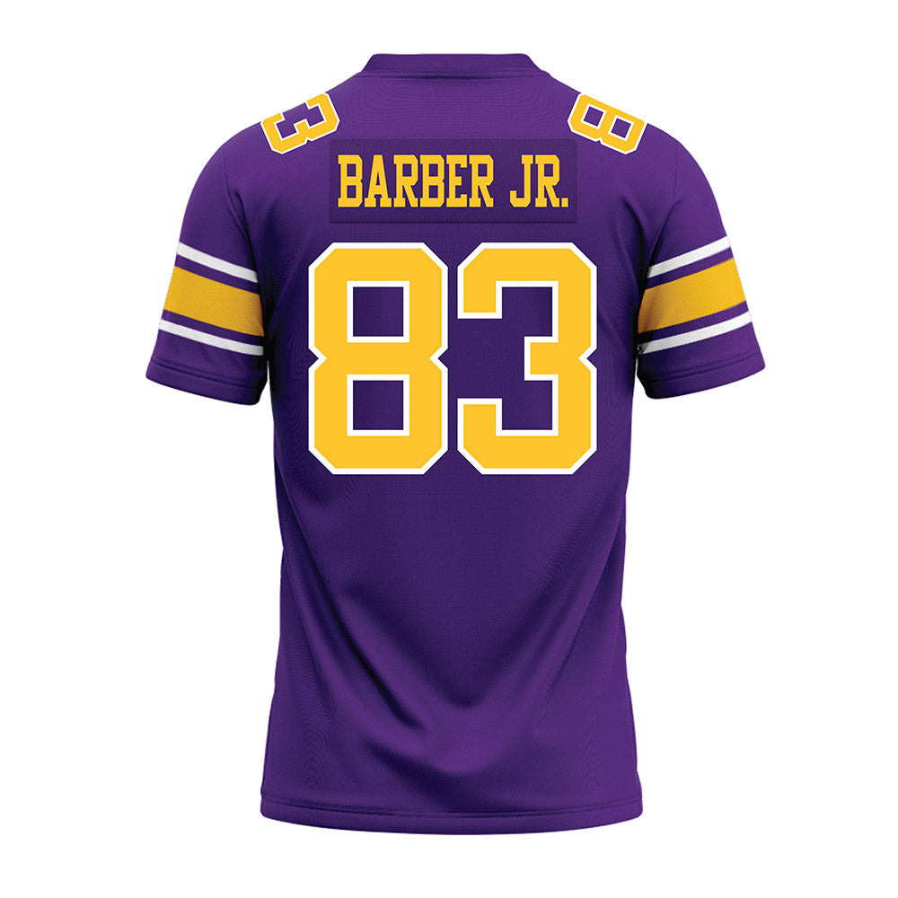 LSU - NCAA Football : Corey Barber Jr. - Purple Premium Football Jersey-1