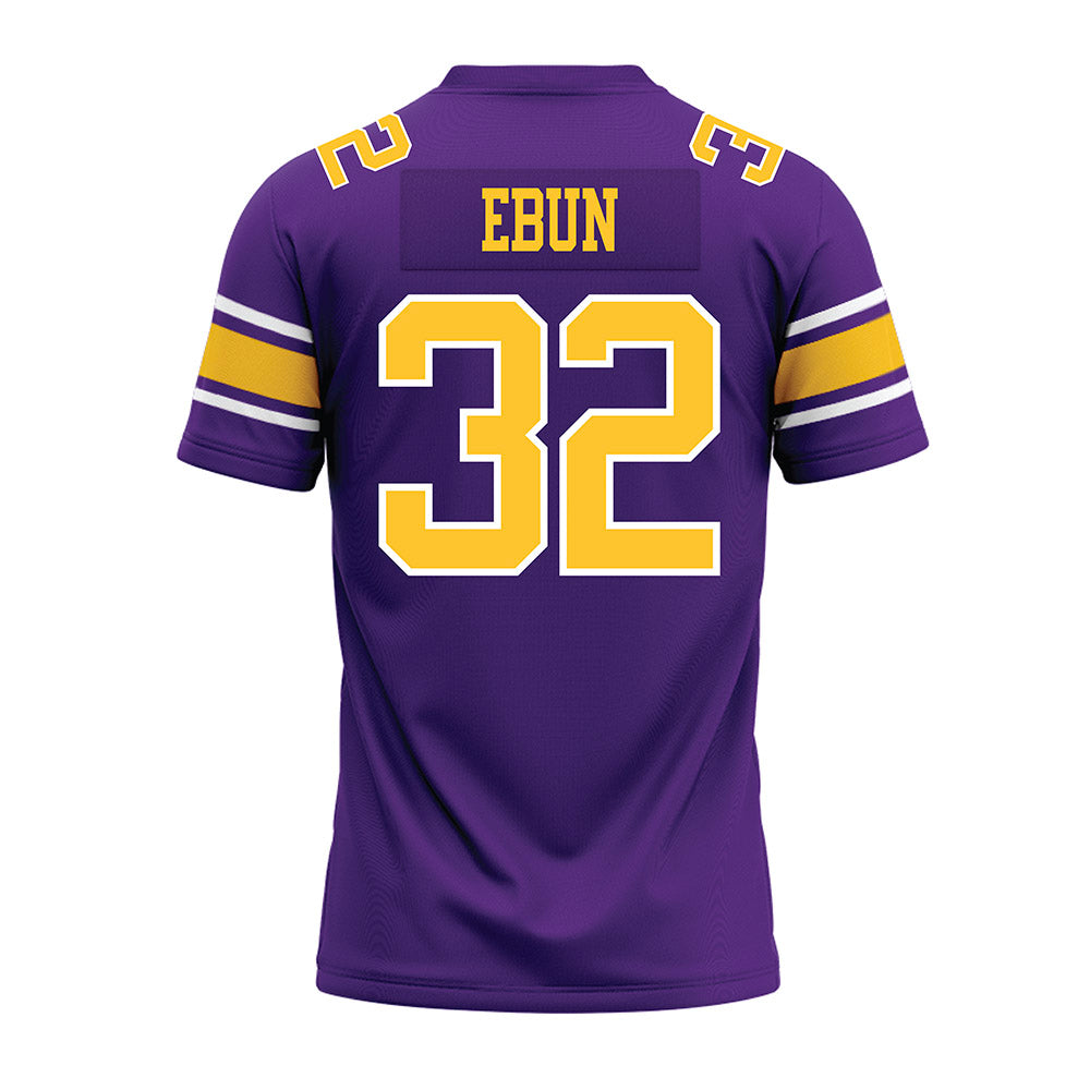 LSU - NCAA Football : Joseph Ebun - Purple Premium Football Jersey-1