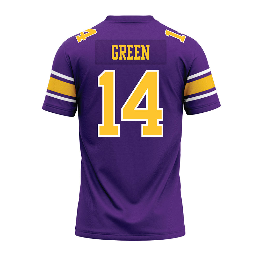 LSU - NCAA Football : Trey'Dez Green - Purple Premium Football Jersey-1