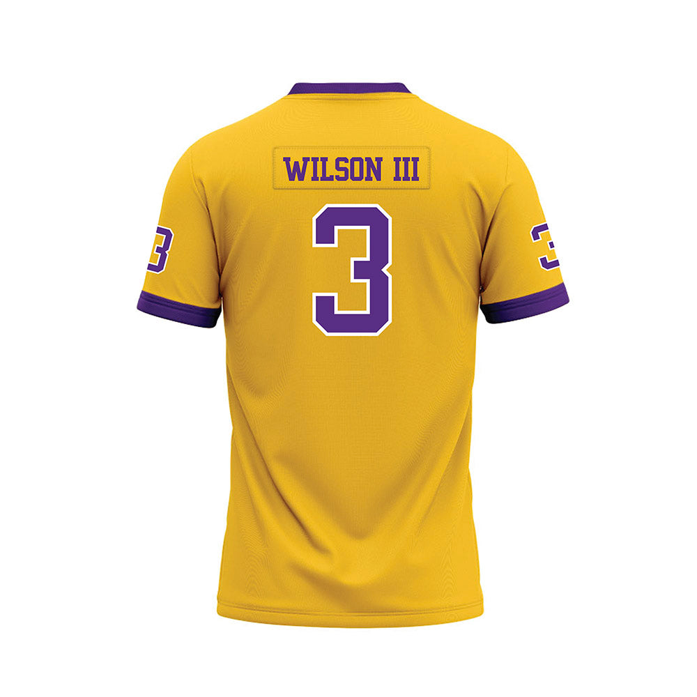 LSU - NCAA Football : Eugene Wilson III - Gold Premium Football Jersey-1
