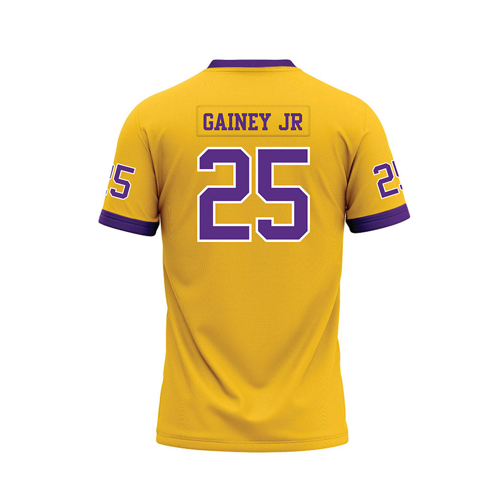 LSU - NCAA Football : Rod Gainey jr - Gold Premium Football Jersey-1