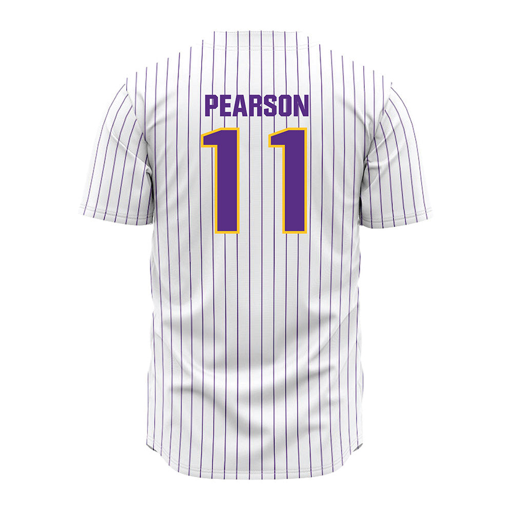 LSU - NCAA Baseball : John Pearson - White Jersey-1