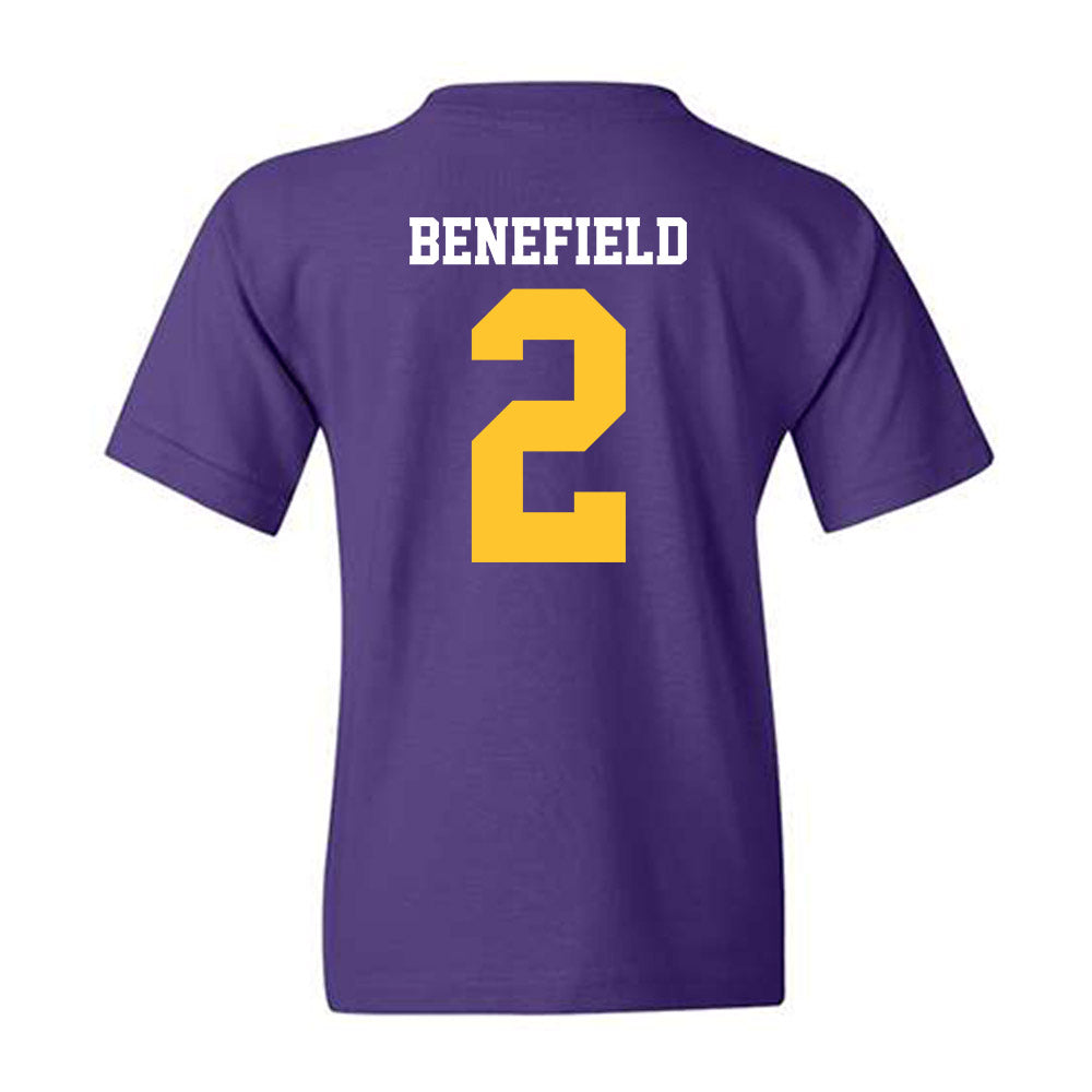 LSU - NCAA Football : Ty Benefield - Sports Shersey Youth T-Shirt-1