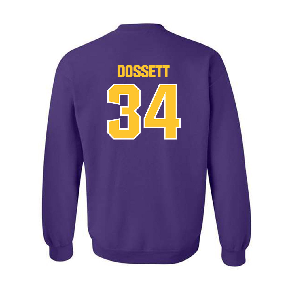 LSU - NCAA Football : Mason Dossett - Sports Shersey Crewneck Sweatshirt-1