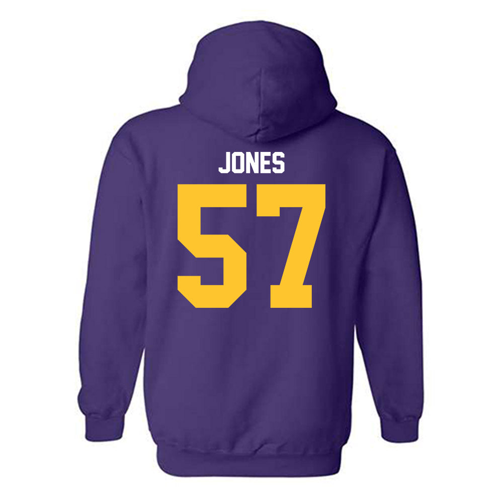 LSU - NCAA Football : Jakolby Jones - Classic Shersey Hooded Sweatshirt-1