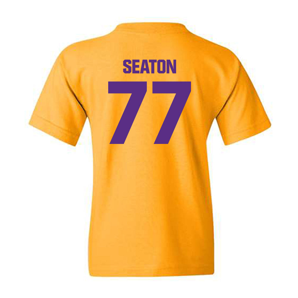 LSU - NCAA Football : Jordan Seaton - Classic Shersey Youth T-Shirt-1