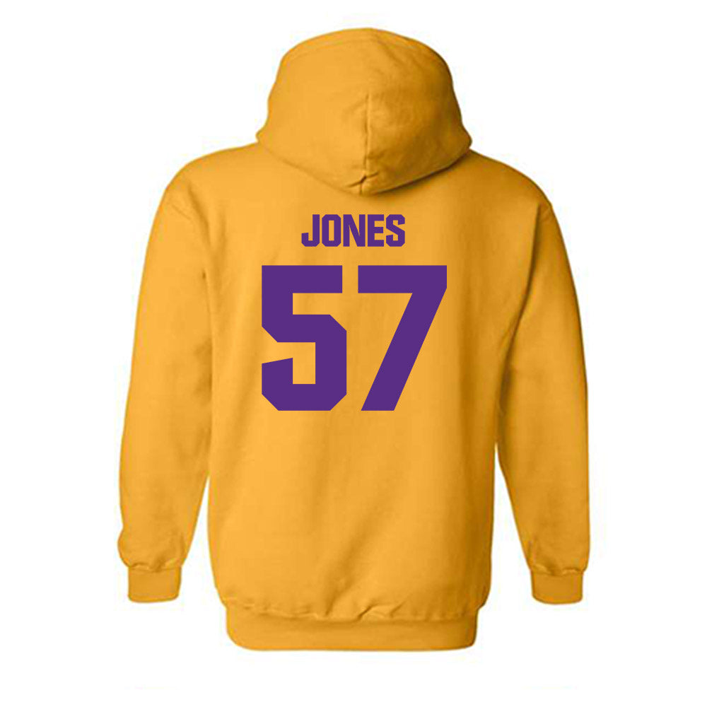 LSU - NCAA Football : Jakolby Jones - Classic Shersey Hooded Sweatshirt-1
