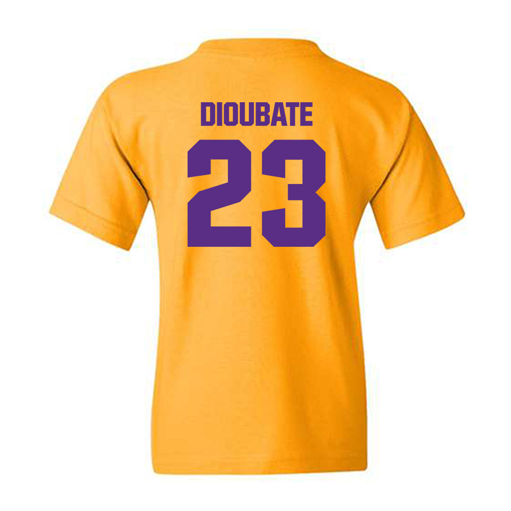 LSU - NCAA Men's Basketball : Mouhamed Dioubate - Classic Shersey Youth T-Shirt-1