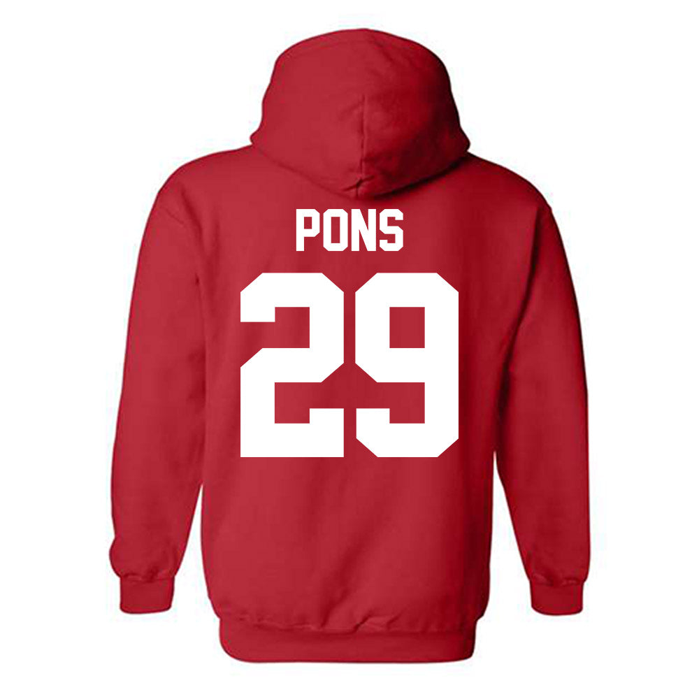 New Mexico - NCAA Men's Basketball : Timeo Pons - Classic Shersey Hooded Sweatshirt-1