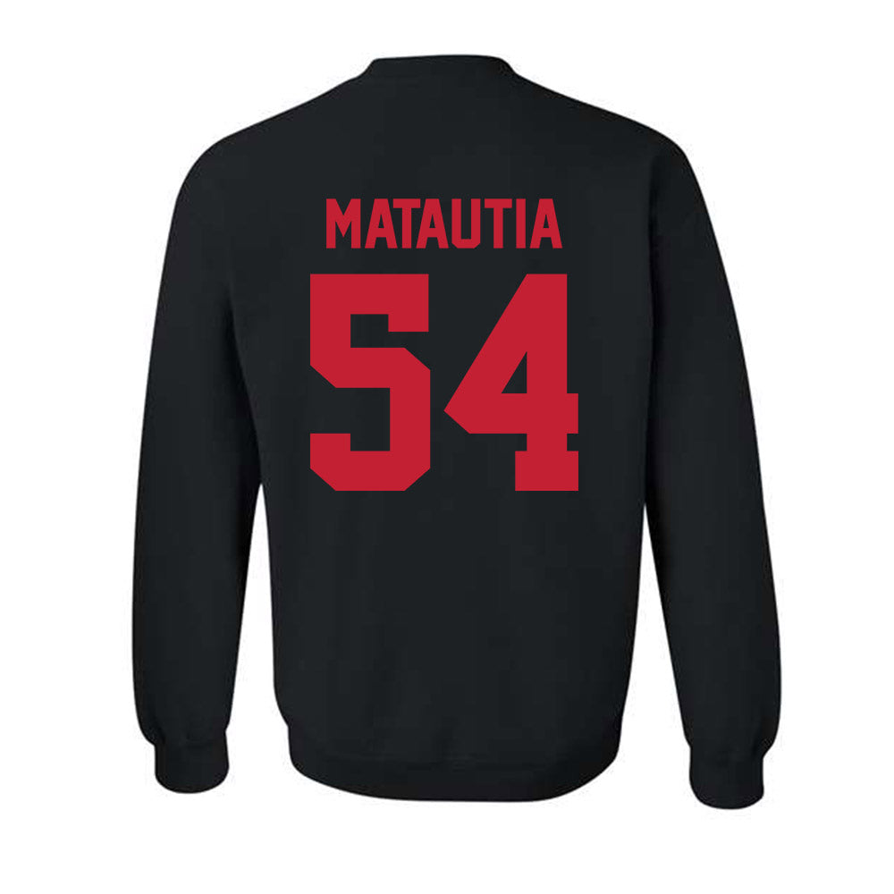 New Mexico - NCAA Football : Jojo Matautia - Classic Shersey Crewneck Sweatshirt-1
