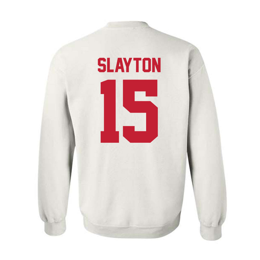 New Mexico - NCAA Football : Xavier Slayton - Classic Shersey Crewneck Sweatshirt-1