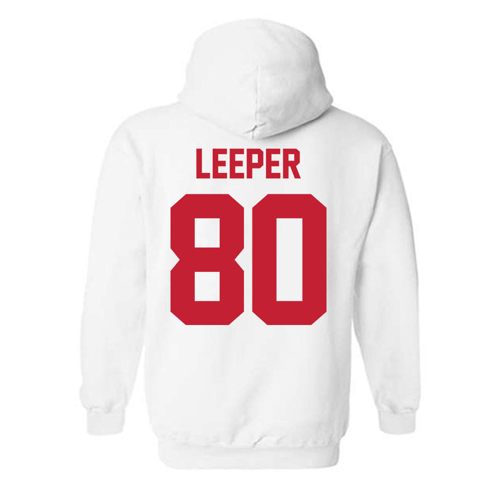 New Mexico - NCAA Football : Max Leeper - Classic Shersey Hooded Sweatshirt-1